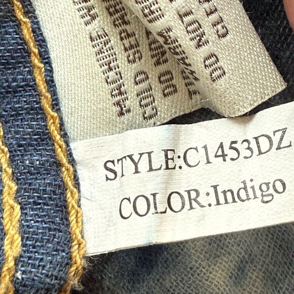 Ryan Michael Men's Large Western Shirt Button Up Blue Woven Plaid Long Sleeve - Picture 6 of 15